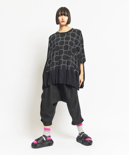 「gomme」 半袖カットソー MEDIUM ブラック レディース_画像7