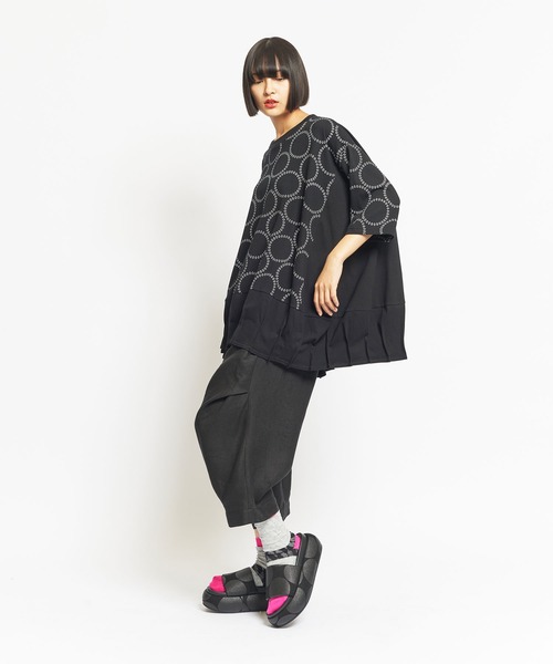 「gomme」 半袖カットソー MEDIUM ブラック レディース_画像9