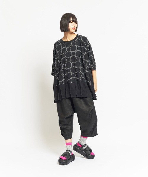 「gomme」 半袖カットソー MEDIUM ブラック レディース_画像10