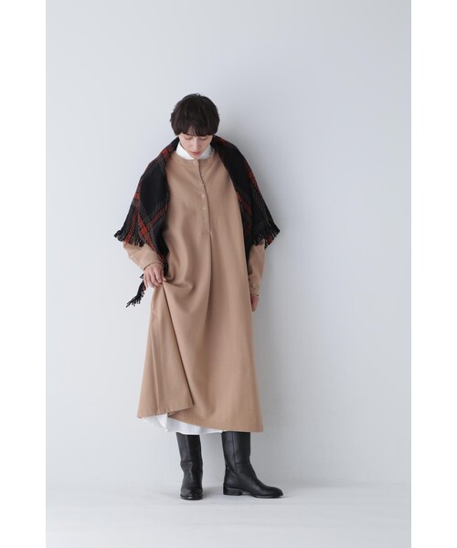 「human woman」 シャツワンピース MEDIUM ダークインディゴブルー レディース_画像6