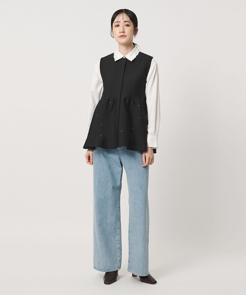 UNITED ARROWS ビジュー付き　ジレ　ベスト UNITED ARROWS（ユナイテッドアローズ） ベスト ジレ ビジュー ベスト