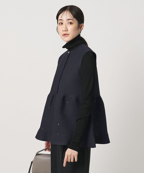 UNITED ARROWS ビジュー付き　ジレ　ベスト UNITED ARROWS（ユナイテッドアローズ） ベスト ジレ ビジュー ベスト