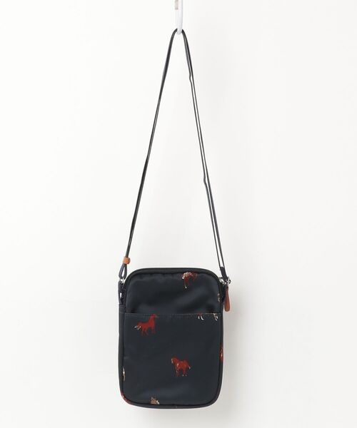 新品 ラシット russet 総柄 ボディーバッグ ネイビー ナイロン 完売品 russet（ラシット） ショルダーバッグ FREE ネイビー レディース