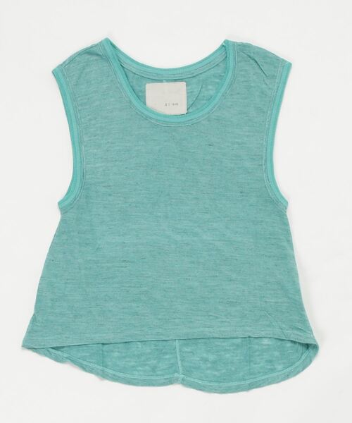 タンクトップ ノースリーブ 「V::ROOM 」ブイ ルーム/ linen ester jersey  tanktop レディース