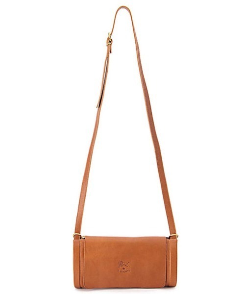 ILBiSONTEレザー本革メンズ2wayショルダーハンドバッグ／ブラウン IL BISONTE（イルビゾンテ） ショルダーバッグ バッグ IL BISONTE