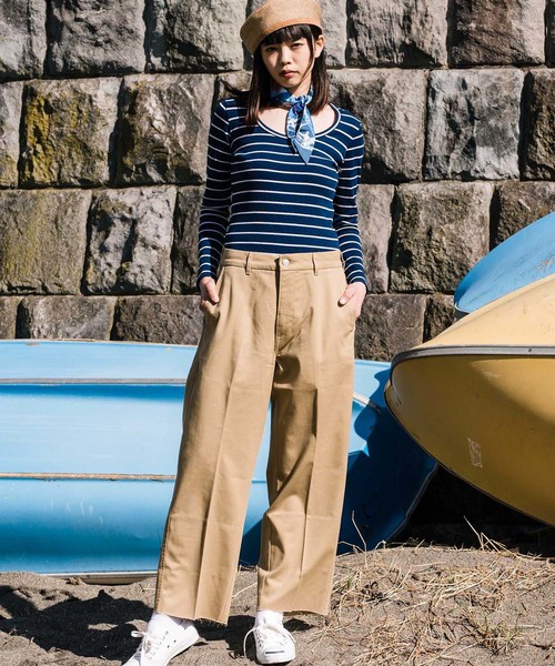 Levi's（リーバイス） ワイドパンツ チノパン STA-PREST WIDE LEG CROP