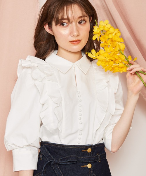 シャツ ブラウス ボリュームフリルブラウス Zozotown Paypayモール店 通販 Paypayモール