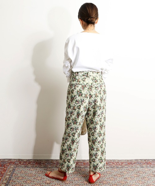パンツ IENA LA BOUCLE ゴブランJQDワイドクロップドパンツ◆21