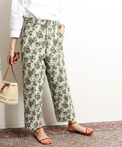 パンツ IENA LA BOUCLE ゴブランJQDワイドクロップドパンツ◆16