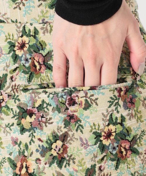 パンツ IENA LA BOUCLE ゴブランJQDワイドクロップドパンツ◆09