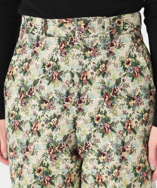 パンツ IENA LA BOUCLE ゴブランJQDワイドクロップドパンツ◆08