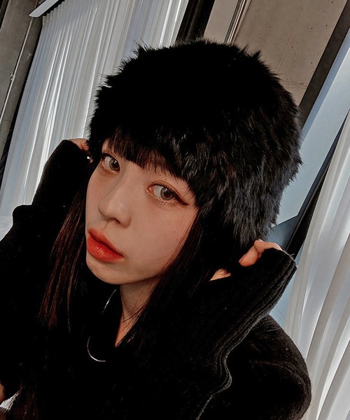 Jewelobe（ジュエローブ） ニット帽 ニットキャップ ラビットファー