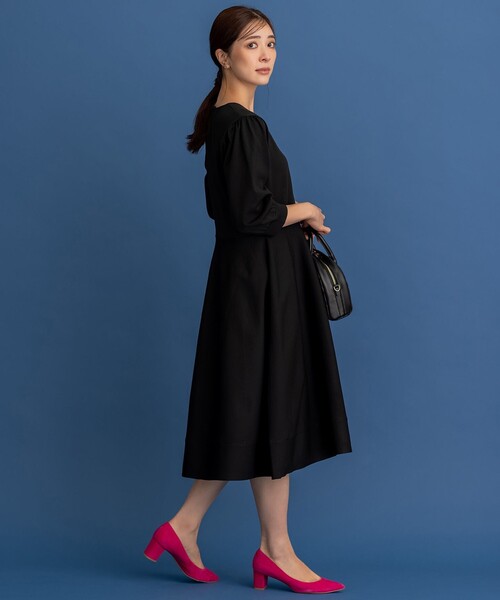 組曲（KUMIKYOKU） ワンピース 「KUMIKYOKU NAVY」ニット ワンピース