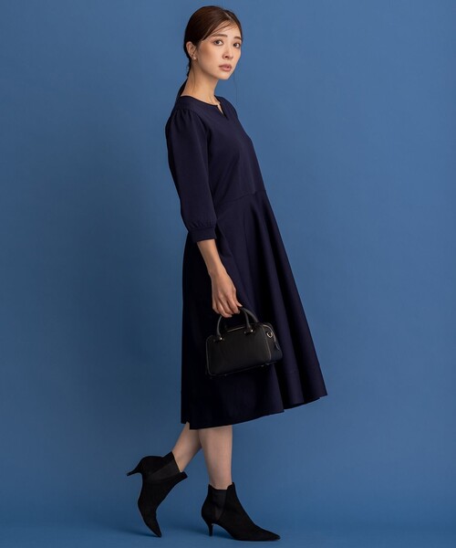 組曲（KUMIKYOKU） ワンピース 「KUMIKYOKU NAVY」ニット ワンピース