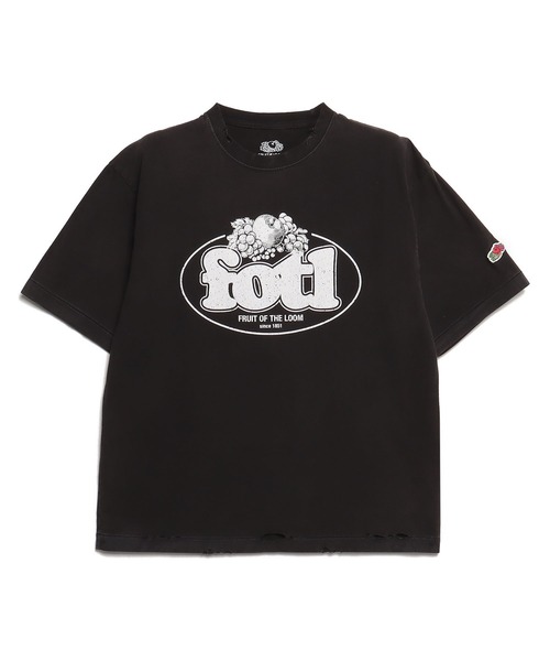 FRUIT OF THE LOOM（フルーツオブザルーム） tシャツ BLACK PRINT S/S