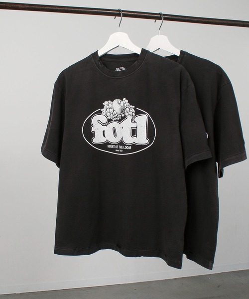 FRUIT OF THE LOOM（フルーツオブザルーム） tシャツ BLACK PRINT S/S