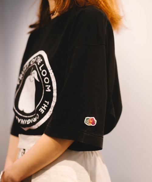 FRUIT OF THE LOOM（フルーツオブザルーム） tシャツ BLACK PRINT S/S