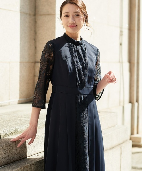 Jolie et Jolie（ジョリー エ ジョリー） ドレス スタンドカラー