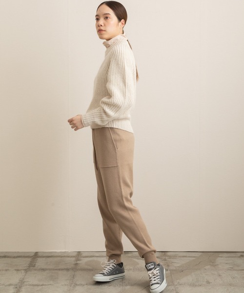 Liyoca ニット ミラノリブパンツ Liyoca パンツ 「Liyoca」ミラノリブパンツ -手洗い可
