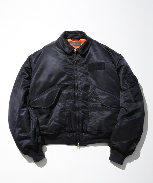 新品かいせいくん着用　damage tweed jacket ブルゾン アウター CAHLUMN/カウラム Magazine Pocket Flight