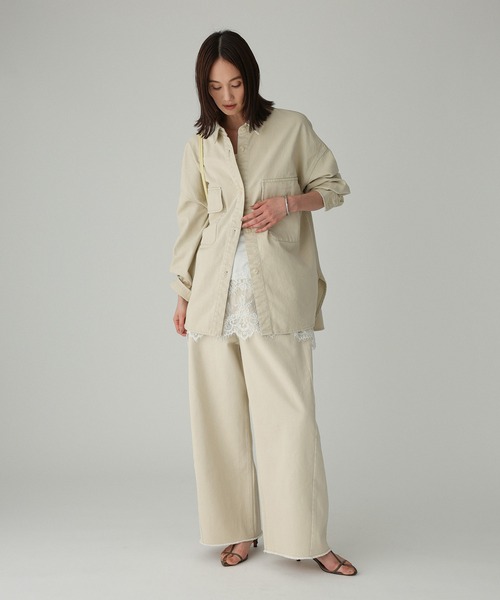 BABYLONE（バビロン） ブラウス シャツ デニムビッグシャツ レディース