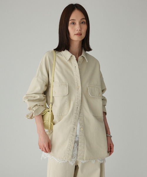 BABYLONE（バビロン） ブラウス シャツ デニムビッグシャツ レディース