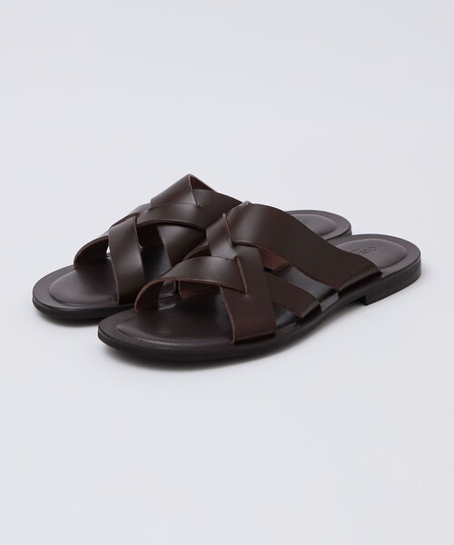 【CORSO ROMA 9】ウェッジサンダル☆エナメル☆38 CORSO ROMA,9(コルソローマ) platform cross sandals