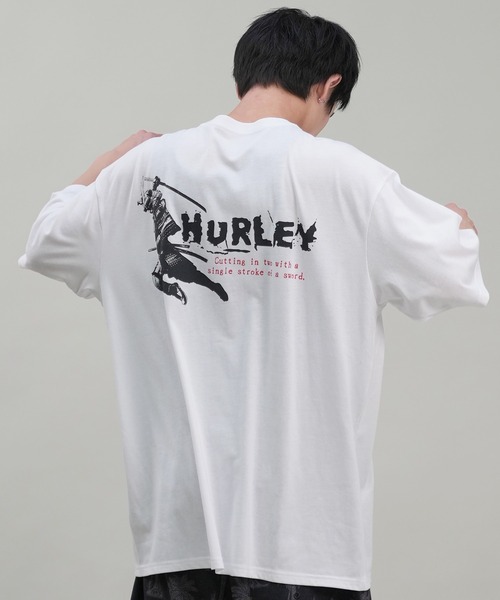 【Hurley for RHC】ロンハーマン ラッシュTシャツ 半袖 ロゴ ラッシュティー（ホワイト/ブラック）｜Hurley(ハーレー)｜Ron
