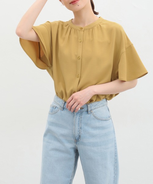 Honeys ブラウス シャツ フレア袖ブラウス レディース : ZOZOTOWN 
