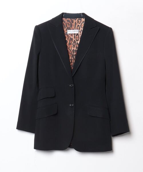 DOLCE&GABBANA」 テーラードジャケット 38 ブラック レディース 