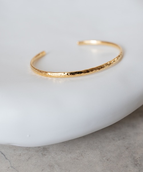 SENTI（センティ） バングル HAMMERED FINE BANGLE GD ハンマード細