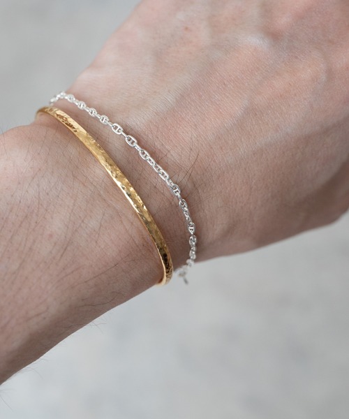 SENTI（センティ） バングル HAMMERED FINE BANGLE GD ハンマード細
