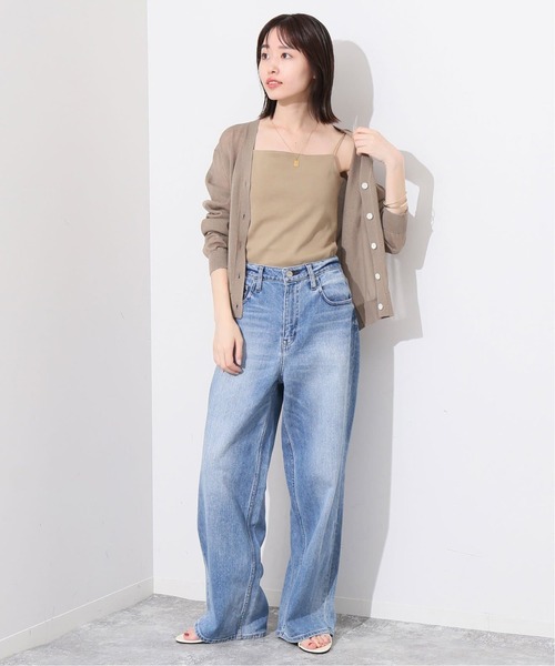 SLOBE IENA　ドット刺しゅうキャミソール SLOBE IENA（スローブイエナ）の「《WEB・一部店舗限定/追加