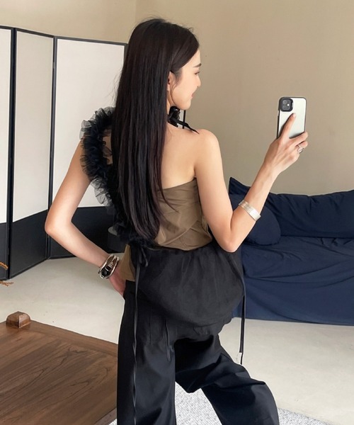 【大人気】Simone Rocha チュールフリル ミニショルダーバッグ 大人気】Simone Rocha チュールフリル ミニショルダーバッグ