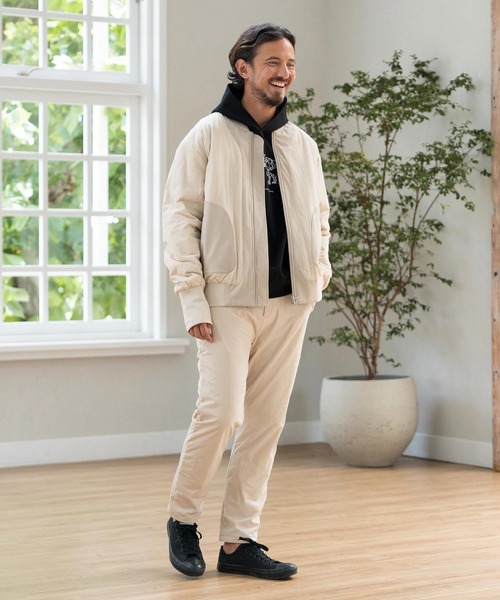 パンツ mp12614-テーパードパンツ-中綿キルティング メンズ : ZOZOTOWN