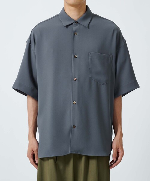 NOISE MAKER × STUDIOUS / 半袖シャツ/2/ポリエステル/BLK/無地/NMS2-MBL13 NOISEMAKER（ノイズメーカー） シャツ 「NOISEMAKER/ノイズメーカー