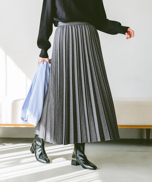 GLOBAL WORK（グローバルワーク） スカート お手入れらくらくプリーツ