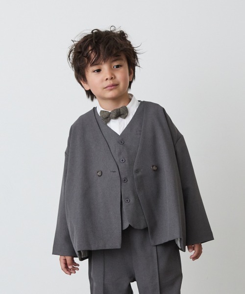 【値下げ】新品・未使用☆riziere 130 セットアップ 男の子 入学 卒園 riziere フォーマル 発表会 卒園式 入学式 ノーカラージャケット