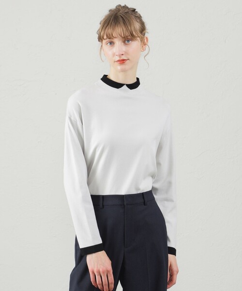 ニット セーター Cleric Collar Knit ワイドフィット レディース MACKINTOSH PHILOSOPHY ニット セーター Cleric Collar Knit