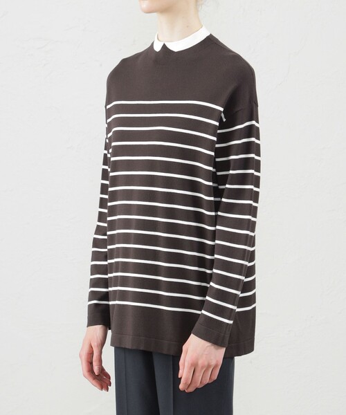 ニット セーター Cleric Collar Knit ワイドフィット レディース MACKINTOSH PHILOSOPHY ニット セーター Cleric Collar Knit