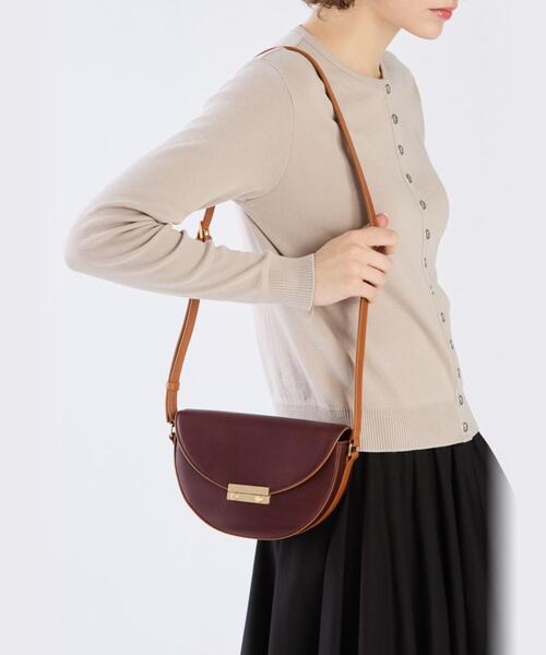 agnes b　ロゴ　レザー　トートバッグ　ショルダーバッグ　ブラウン トートバッグ (IS11LZ－07) ｜agnès b. VOYAGE FEMME