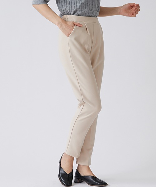 BELLUNA PLUS（ベルーナプラス） スラックス パンツ 裏起毛ジョー