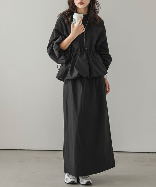 Lajour セットアップ 日本製 前後2wayアシンメトリーセットアップ