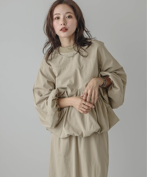 Lajour セットアップ 日本製 前後2wayアシンメトリーセットアップ