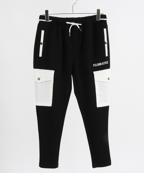 felkod パンツ mp12840-Military Like Cardboard Knit Pants 