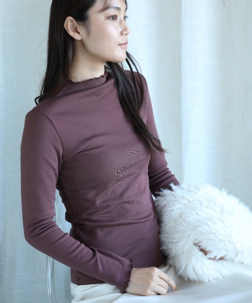 aimoha（アイモハ） tシャツ 「Aimoha」フリル裏起毛インナートップス