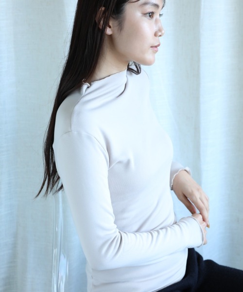 aimoha（アイモハ） tシャツ 「Aimoha」フリル裏起毛インナートップス