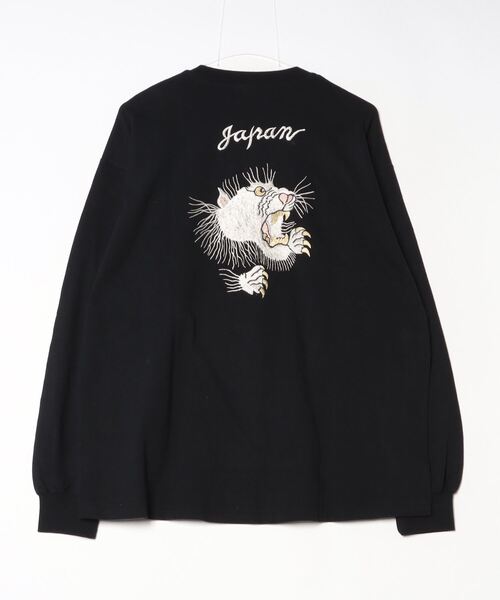 【REMI RELIEF/レミ リリーフ】TIGER CREW SWEAT REMI RELIEF（レミ レリーフ） tシャツ 別注LW加工20/-天竺BIGサイズ