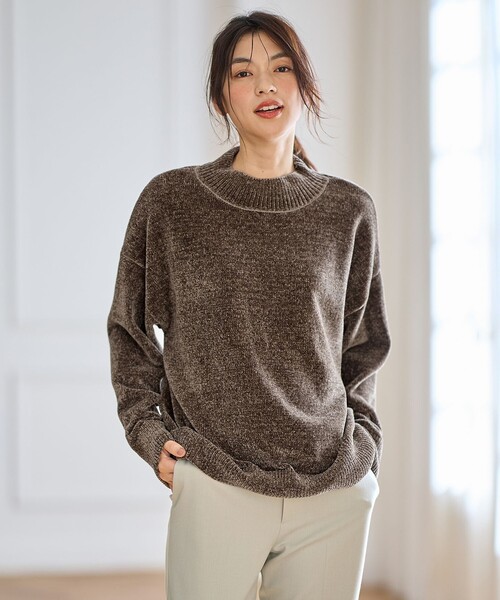 ANY（エニィ） ニット セーター 「洗濯機可」モールニットプルオーバー