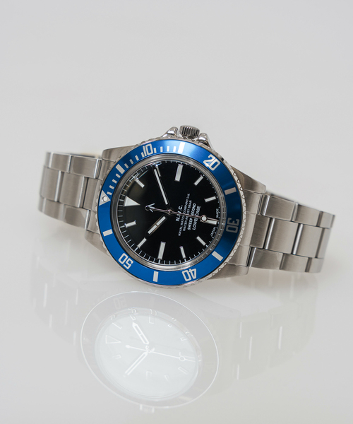 NAVAL WATCH 黒青GMT ナバルウォッチ NAVAL WATCH ナバルウォッチ Produced By LOWERCASE GMT 3連